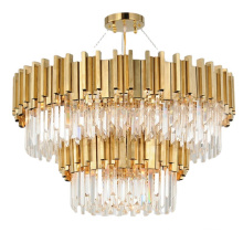 Nordic living room ceiling lamp American industrial chandelier tassel villa ceiling lamp living room crystal lamp